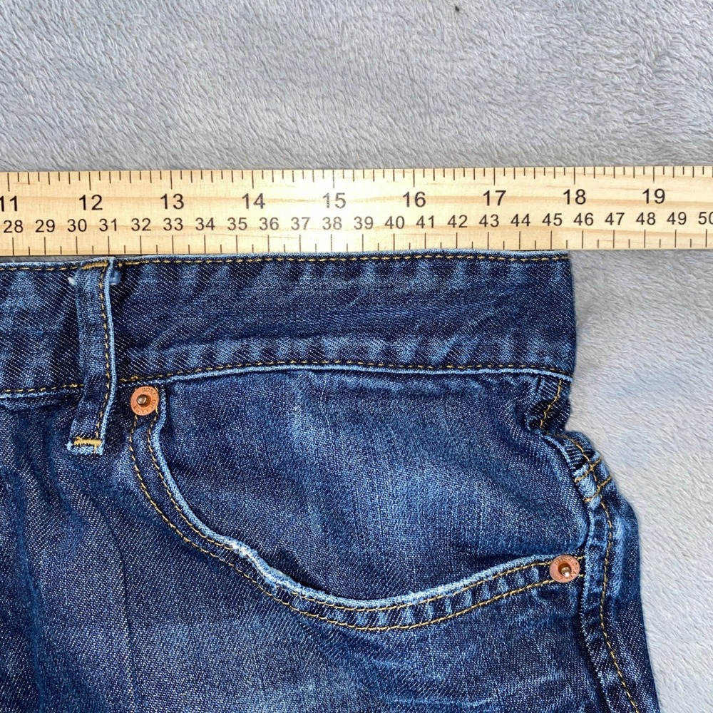 Hugo Boss Orange Jeans Mens 36x32 Blue Straight Leg Dark Wash Denim Casual - Picture 4 of 12